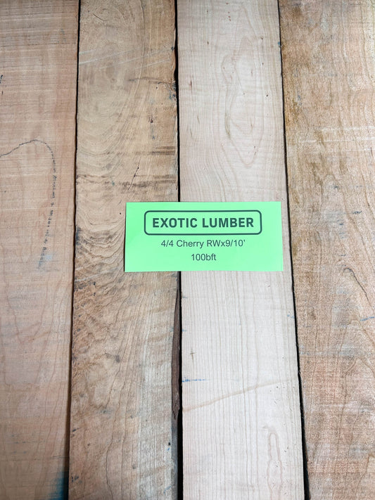 CHERRY 4/4 Prime Grade KD - 100BF SPECIAL 9/10'xRW | Available Machined!