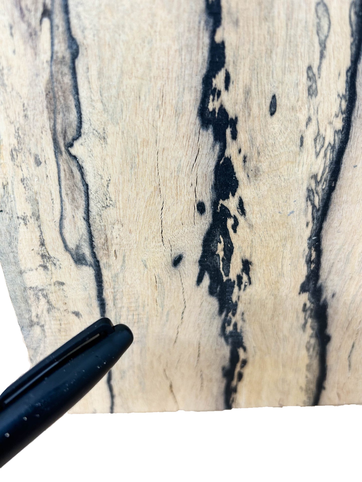 Ebony, Black & White/Pale Moon Striking lumber - 21.5" x 7-1/8" x 1.75" WE1092