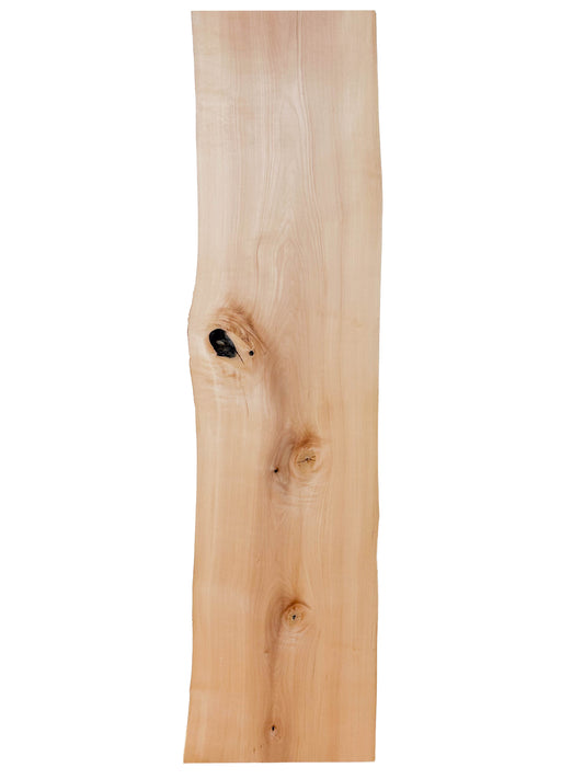 Pearwood, Swiss KD Live Edge Lumber - 36" x 8.25-9.5" x .75" WE1103