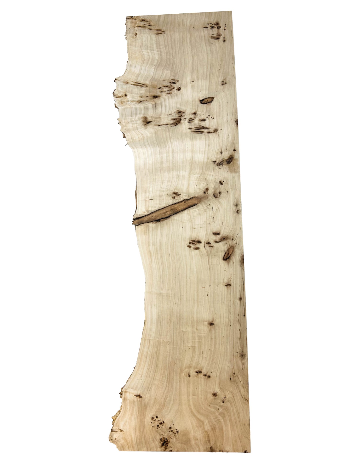 Mappa, European Burl ONE LIVE EDGE - 36" x 7.5-13" x 3/4" - WE1171