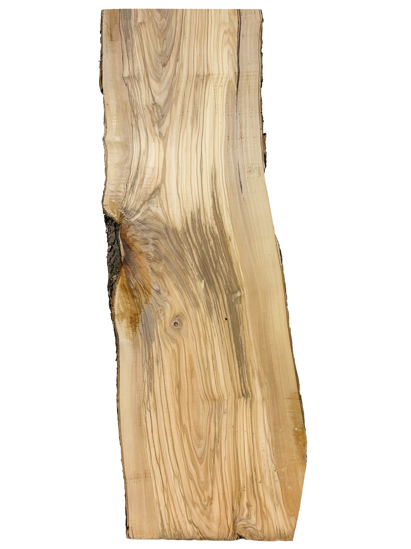 OLIVEWOOD: Italian Live Edge Figured, Slab 36"x 10.5-12"x 1" - WE1181