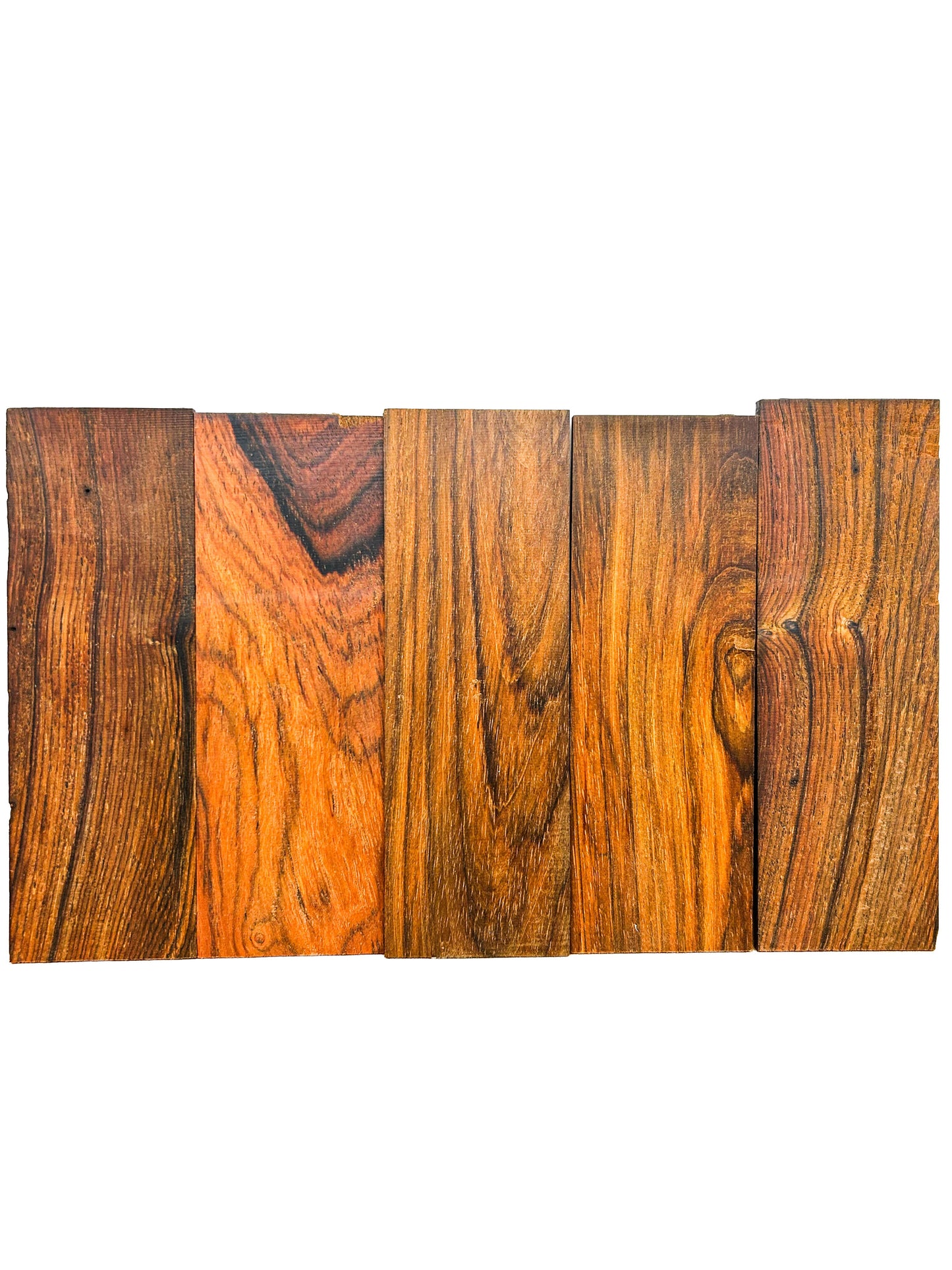 Cocobolo, Highly Figured Thins - 6" x 2" x 1/8" WE1201