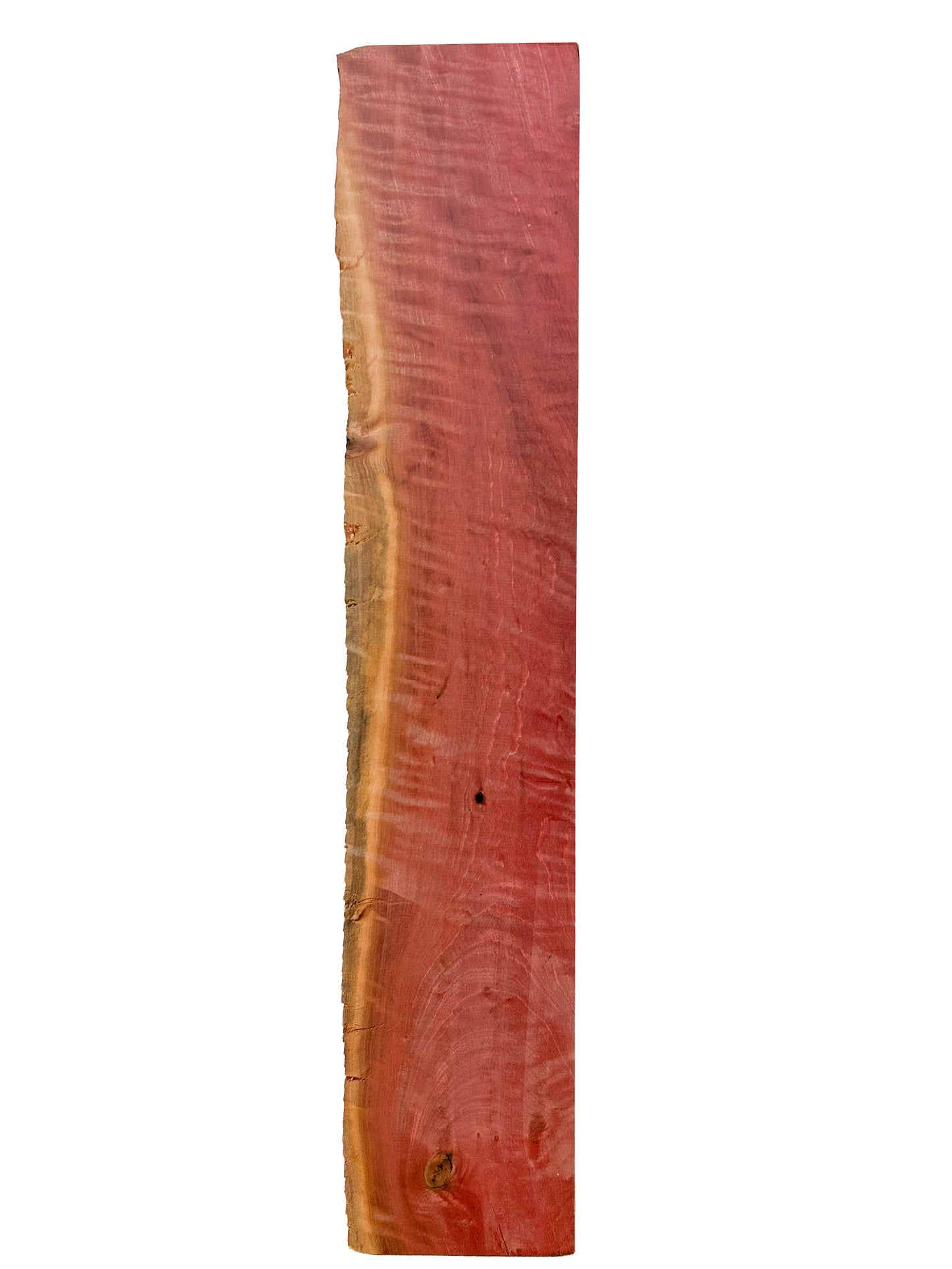 Pink Ivory, HIGHLY CURLY FIGURED lumber - 20.75" x 4" x 3/4" WE1267
