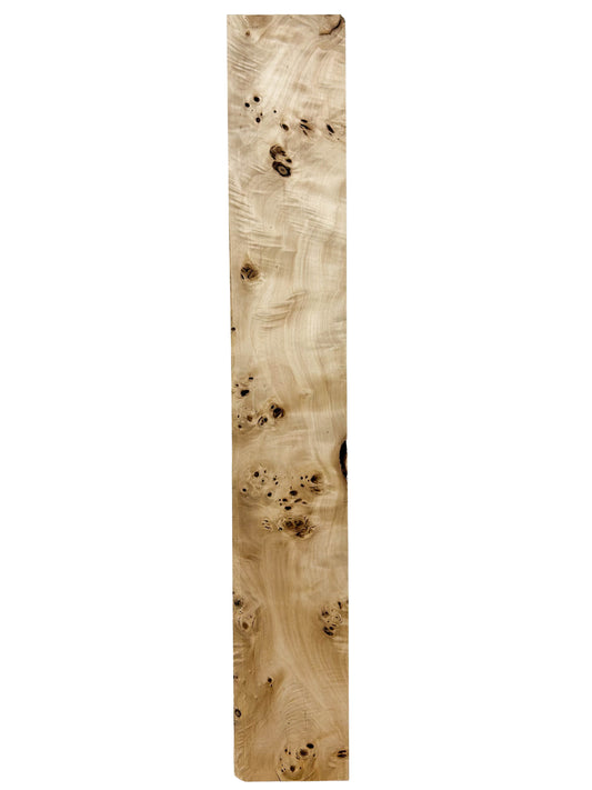 Mappa, European Burl HIGH FIGURE lumber - 27.5" x 4" x 3/4" - WE1281