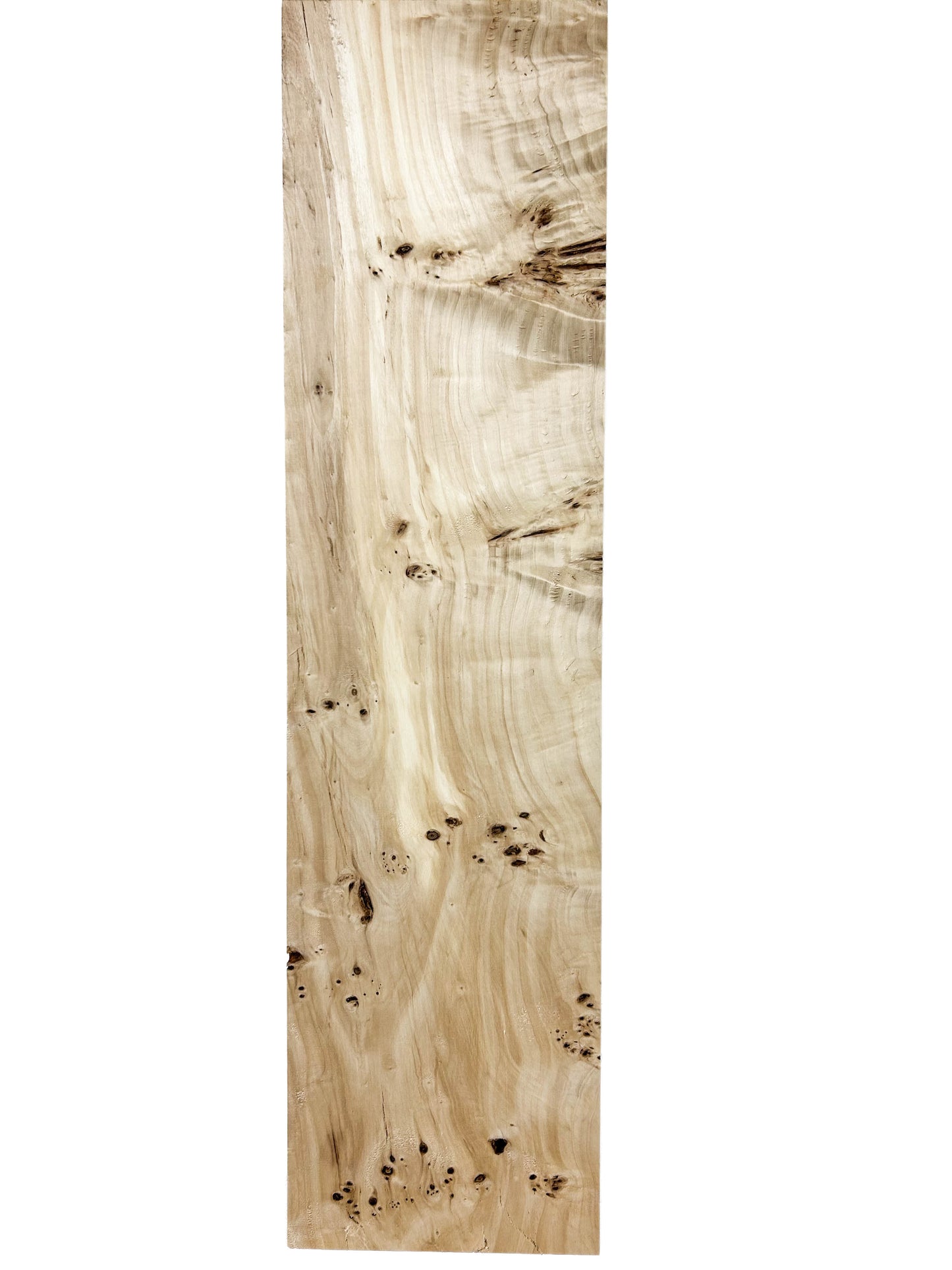Mappa, European Burl HIGH FIGURE lumber - 27.25" x 7" x 3/4" - WE1286