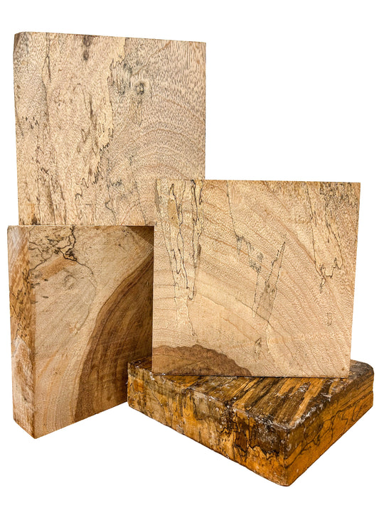 Spalted Figured Jatoba Bowl Blank - 8" x 8" x 2" WE1403