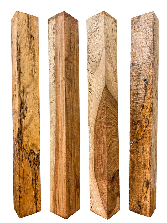 Spalted Figured Jatoba Turning Square/Spindle - 12" x 1.5" x 1.5" WE1409