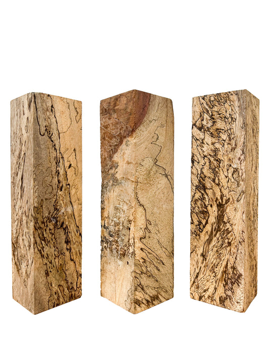 Spalted Figured Jatoba Turning Square/Spindle - 8" x 2" x 2" WE1408