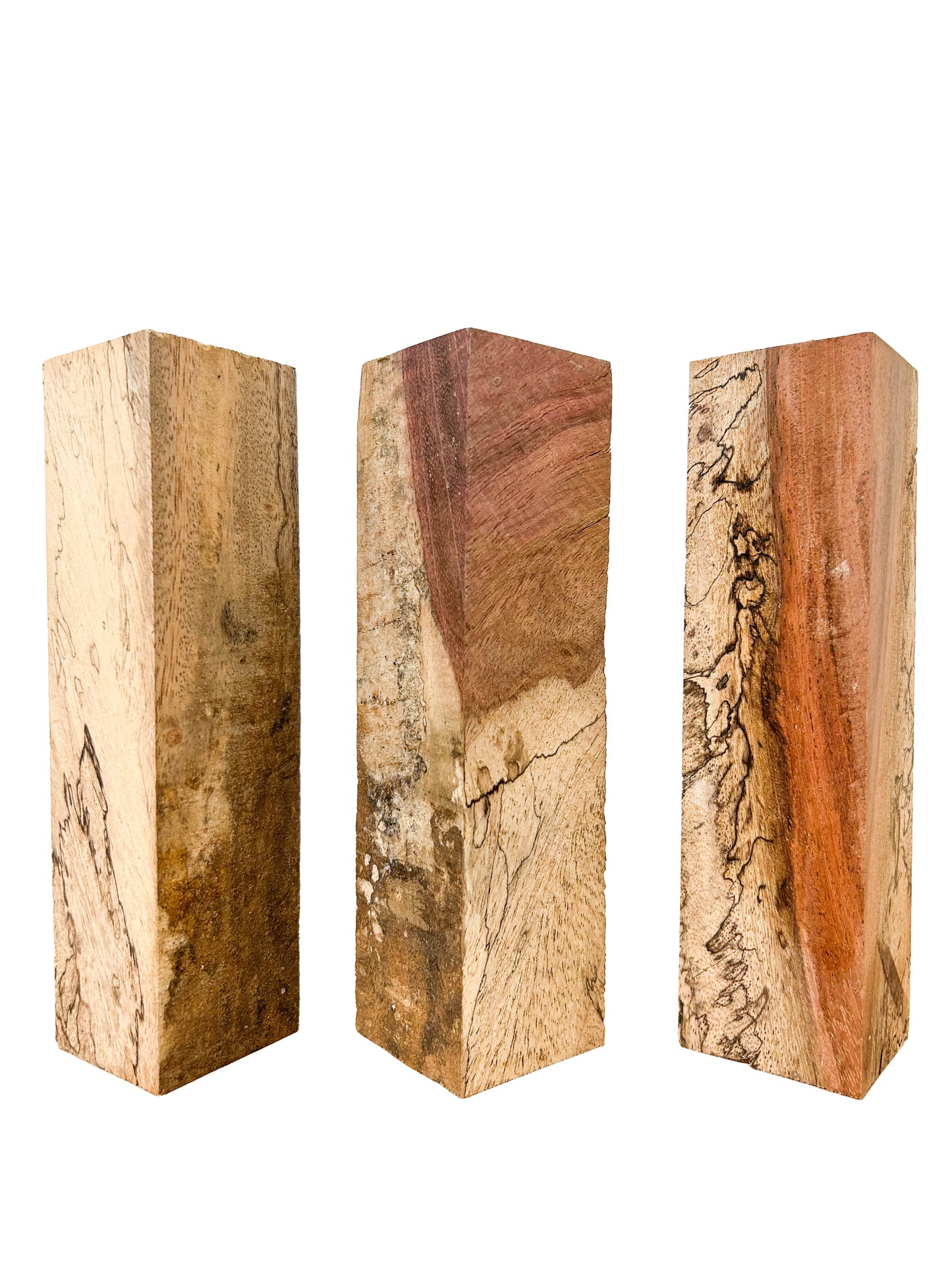 Spalted Figured Jatoba Turning Square/Spindle - 8" x 2" x 2" WE1408