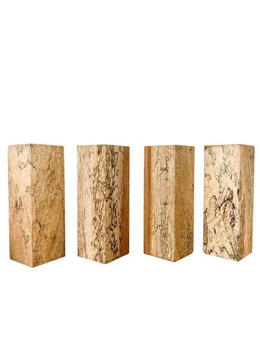 Spalted Figured Jatoba Turning Square/Spindle - 6" x 2" x 2" WE1409