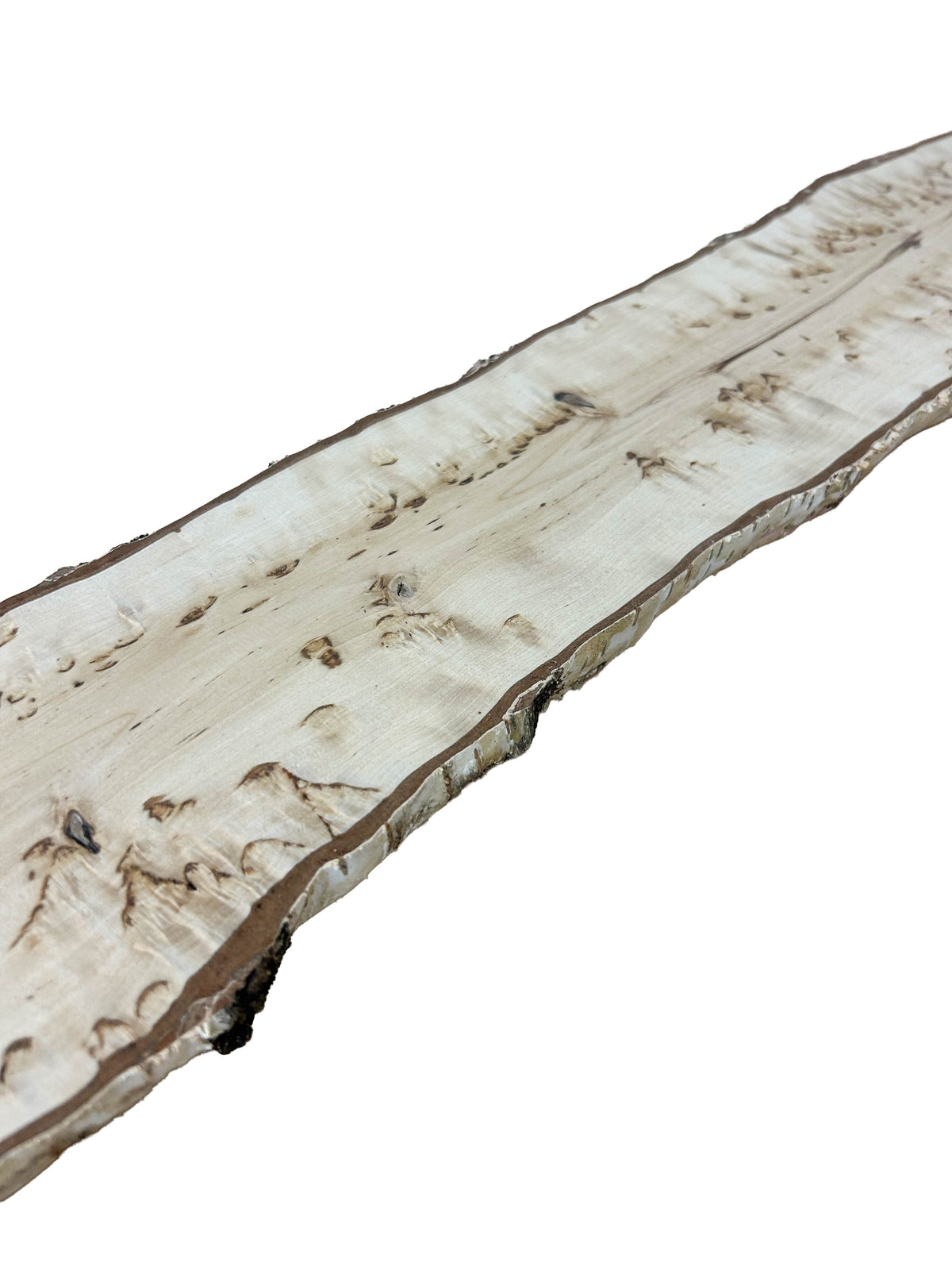 Birch, Masur/Karelian Live Edge HIGH FIGURE - 26.25" x 4.275" x 1-1/8" WE1522