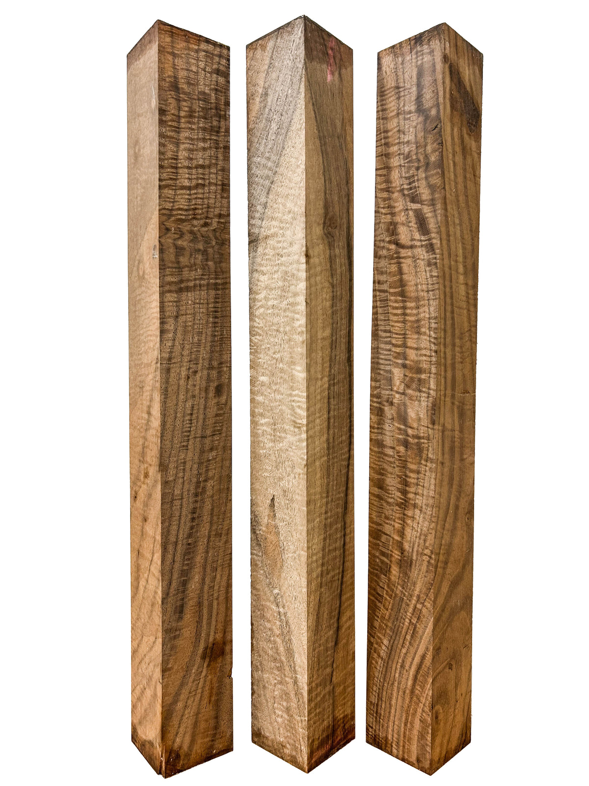 Walnut, Bastogne HIGH FIGURE turning square - 24"x 2.5" x 2.5" WE1560