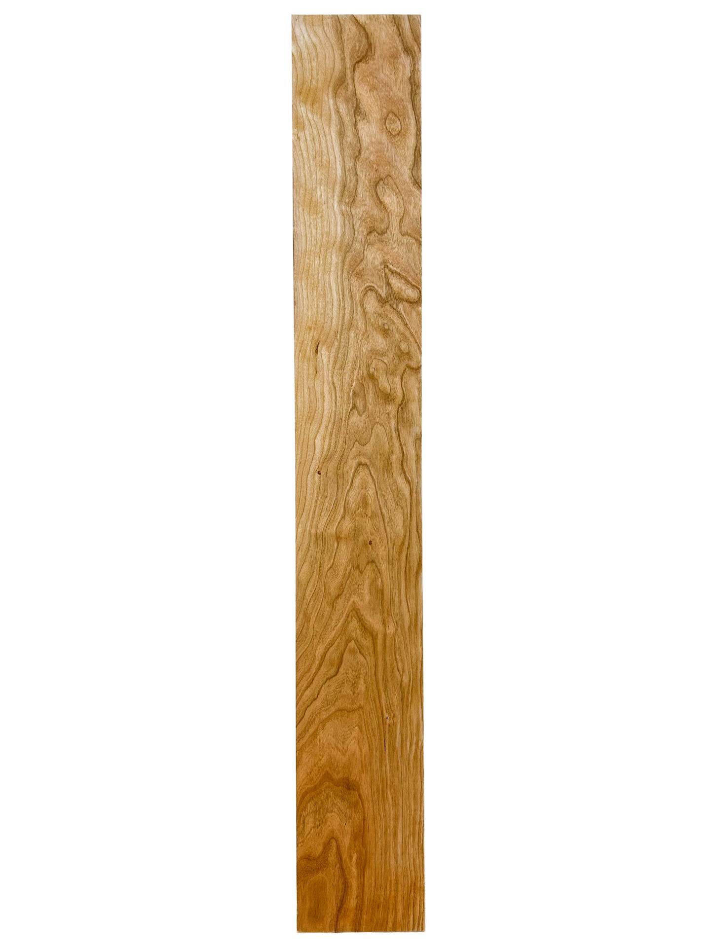 Figured Curly Cherry Board - 35" x 4-7/8" x 3/4" - WE524