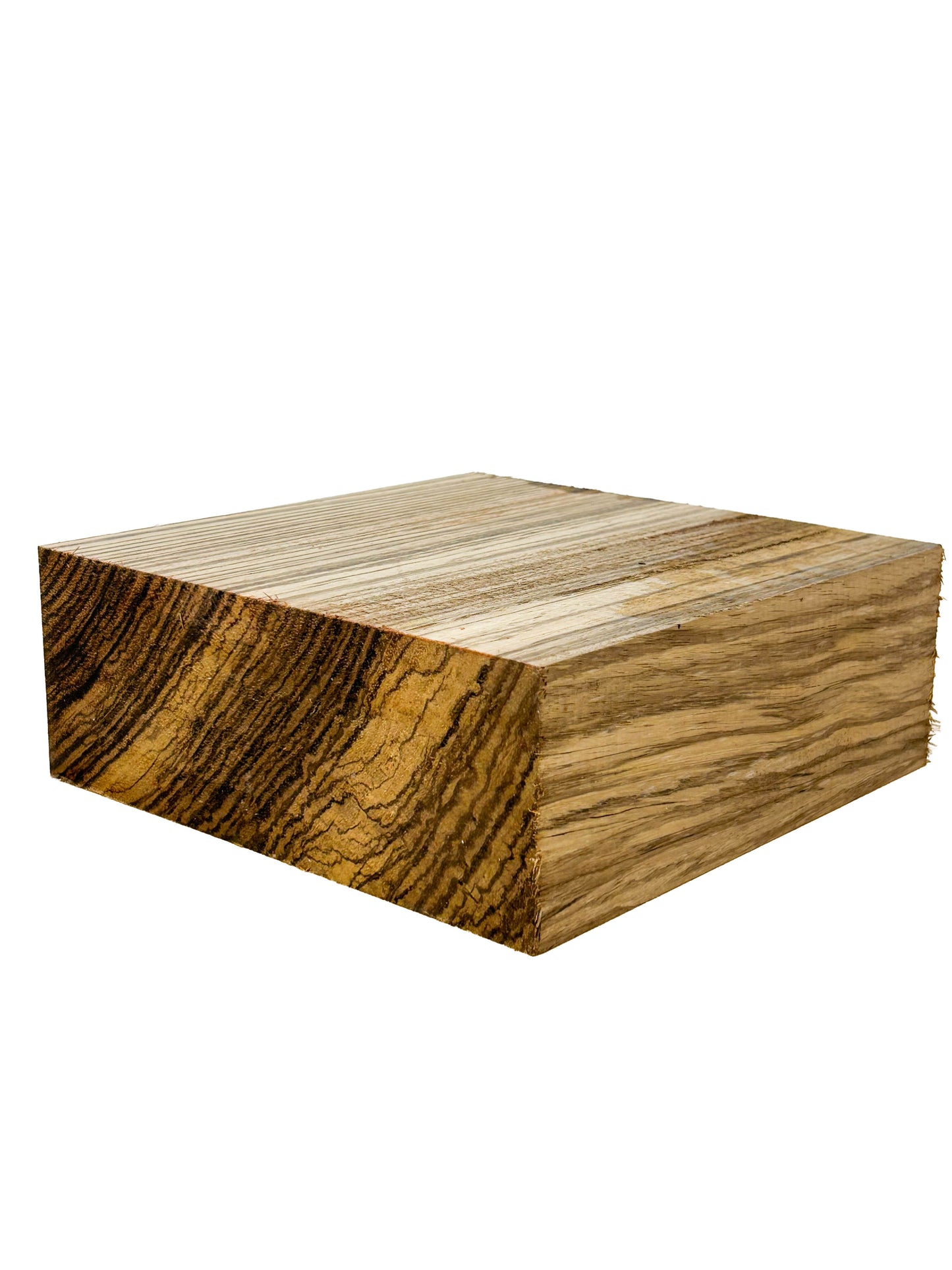 Zebrawood Bowl Blanks - 7-7/8" x 7-7/8" x 2-7/8" - WE537