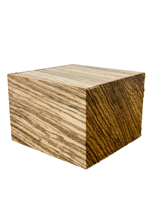 Zebrawood Bowl Blanks - 4" x 4" x 3" - WE538