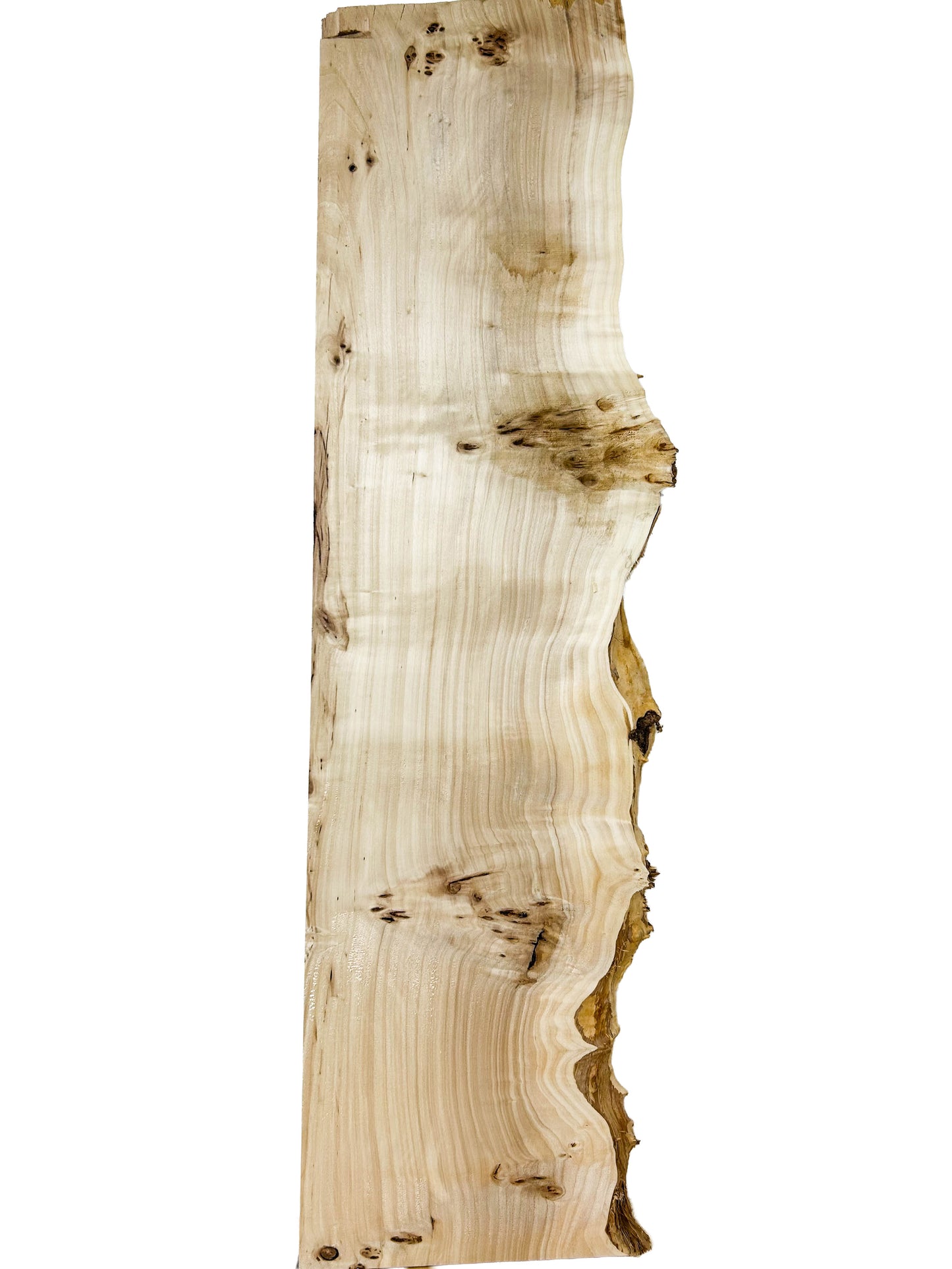 Mappa, European LIVE EDGE Burl - 43" x 10.5-12.5" x 3/4" WE573