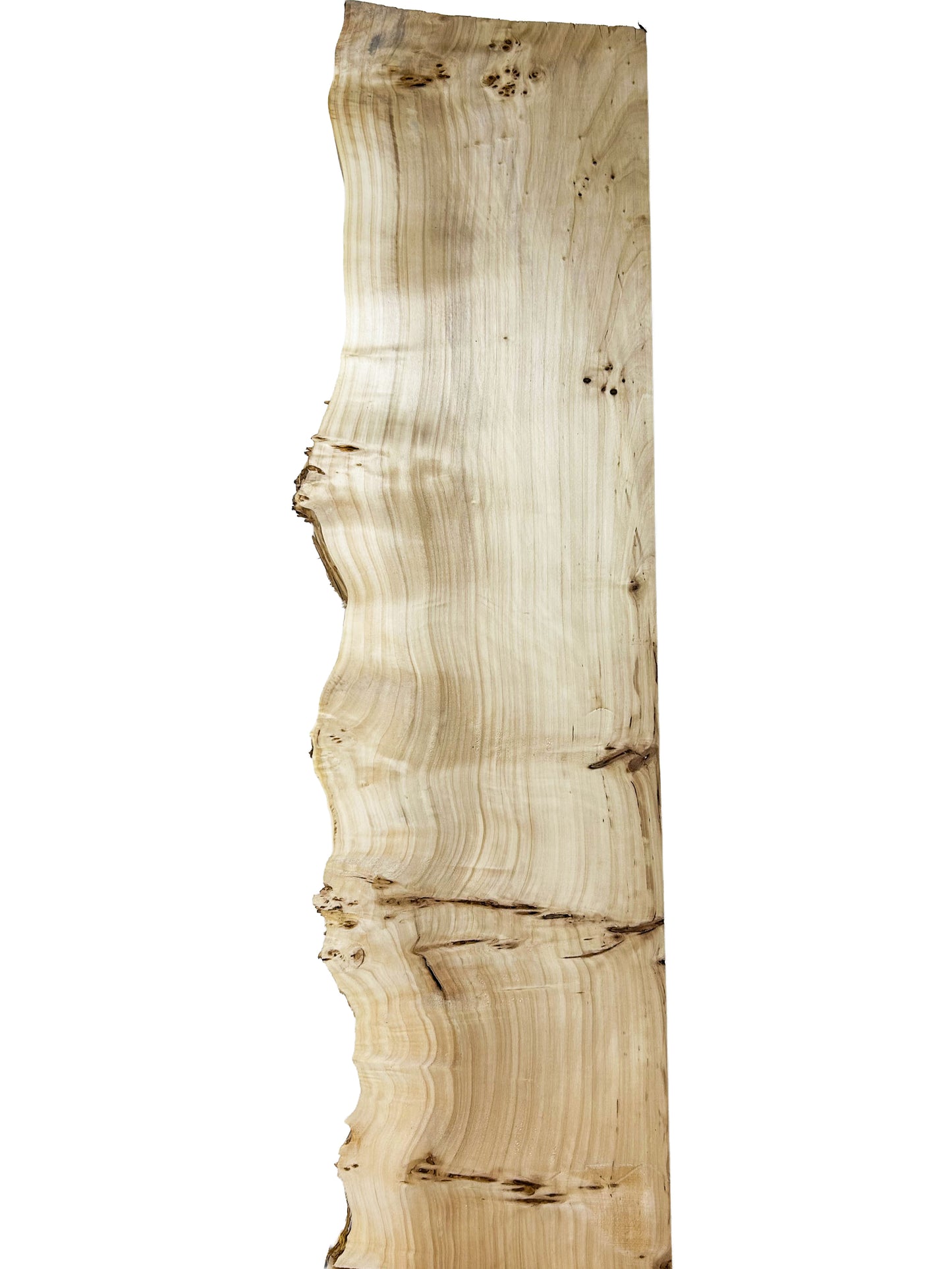 Mappa, European LIVE EDGE Burl - 43" x 10.5-12.5" x 3/4" WE573