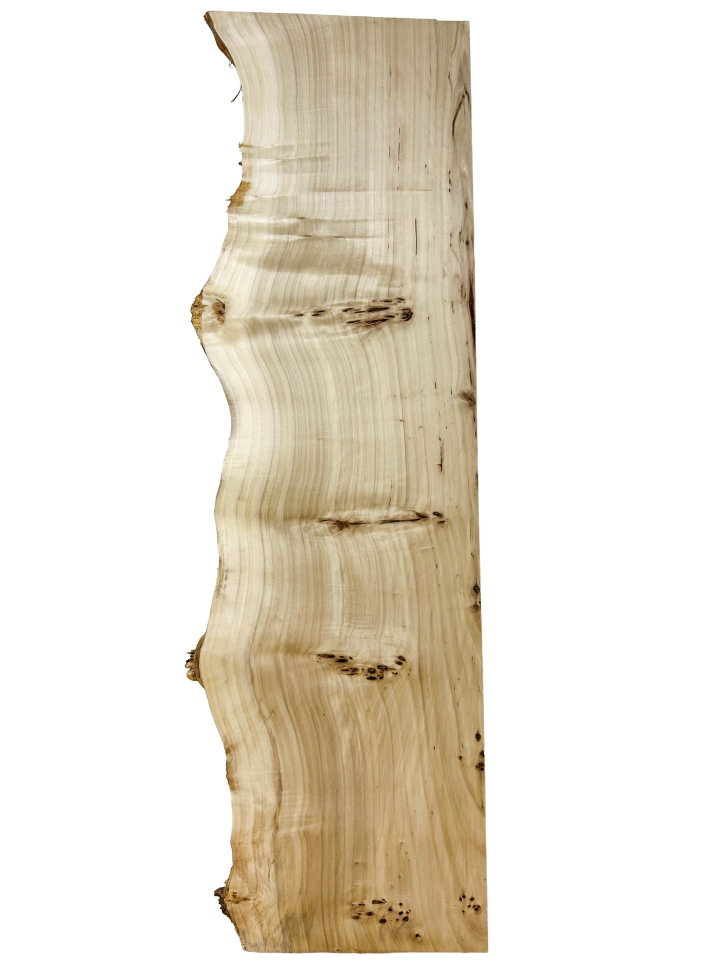 Mappa, European LIVE EDGE Burl - 42.5" x 11-13" x 3/4" WE574