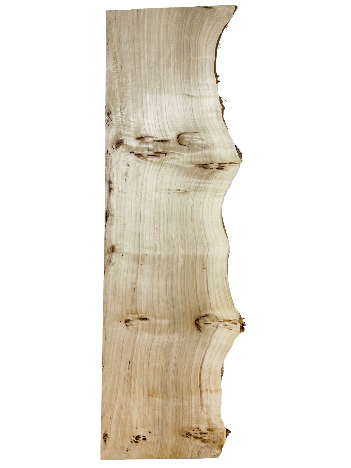 Mappa, European LIVE EDGE Burl - 42.5" x 11-13" x 3/4" WE574