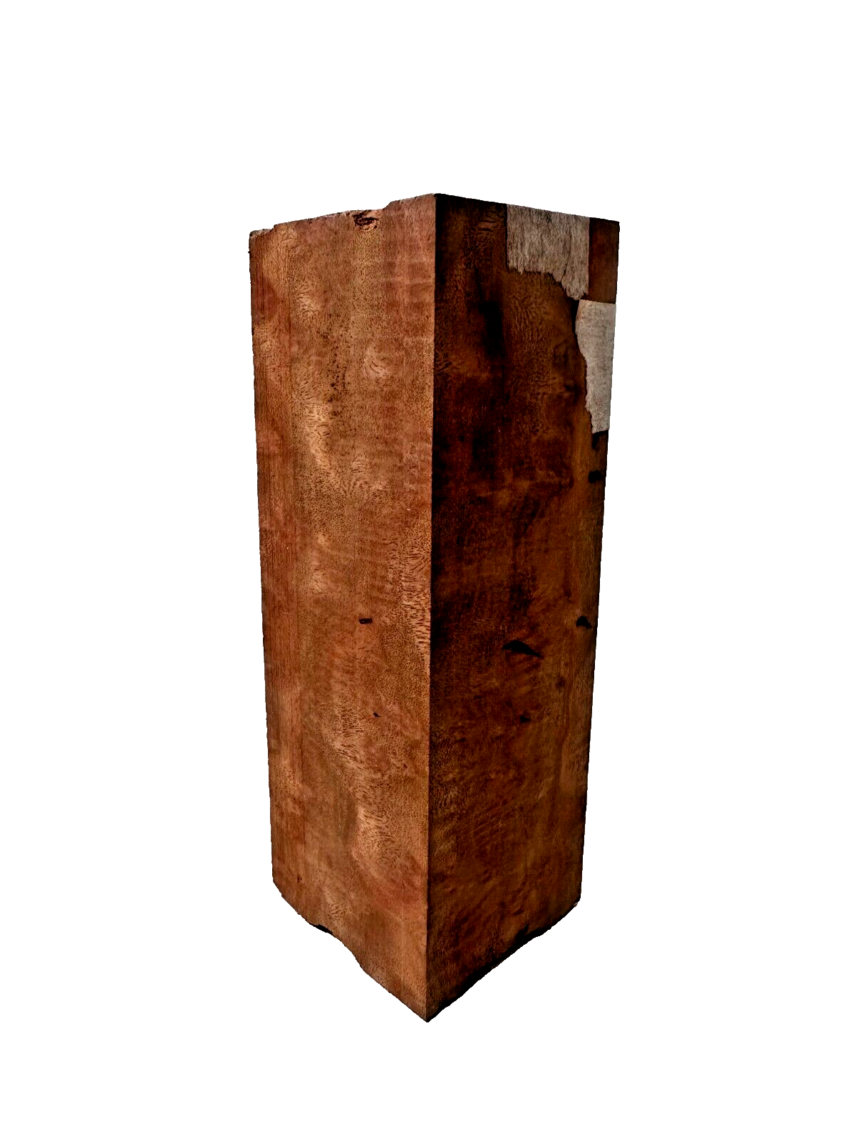 Stabilized Figured Camphor Burl Turning Square - 6 1/8" x 2 1/8" x 2 1/8" E-233