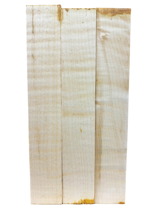 Curly Maple, European Turning squares - 6" x 1" x 1" WE582