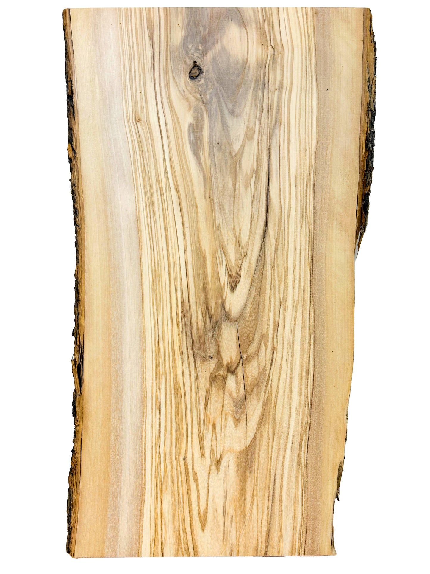 OLIVEWOOD: Italian Live Edge Figured, Cutting Boards 18"x 9.5"x 1" - WE693
