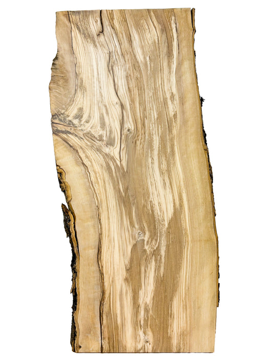 OLIVEWOOD: Italian Live Edge Figured, Cutting Boards 24"x 10"x 1" - WE699