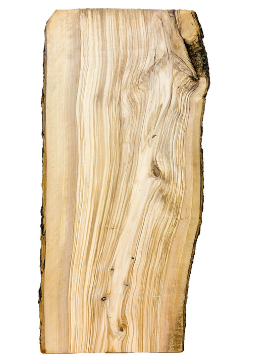 OLIVEWOOD: Italian Live Edge Figured, Cutting Boards 24"x 9.5-11"x 1" - WE700