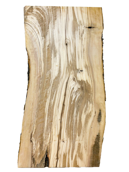 OLIVEWOOD: Italian Live Edge Figured, Cutting Boards 24"x 11-12.5"x 1" - WE702