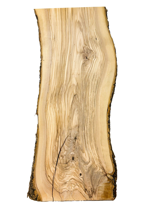 OLIVEWOOD: Italian Live Edge Figured, Cutting Boards 24"x 9-10"x 1" - WE703