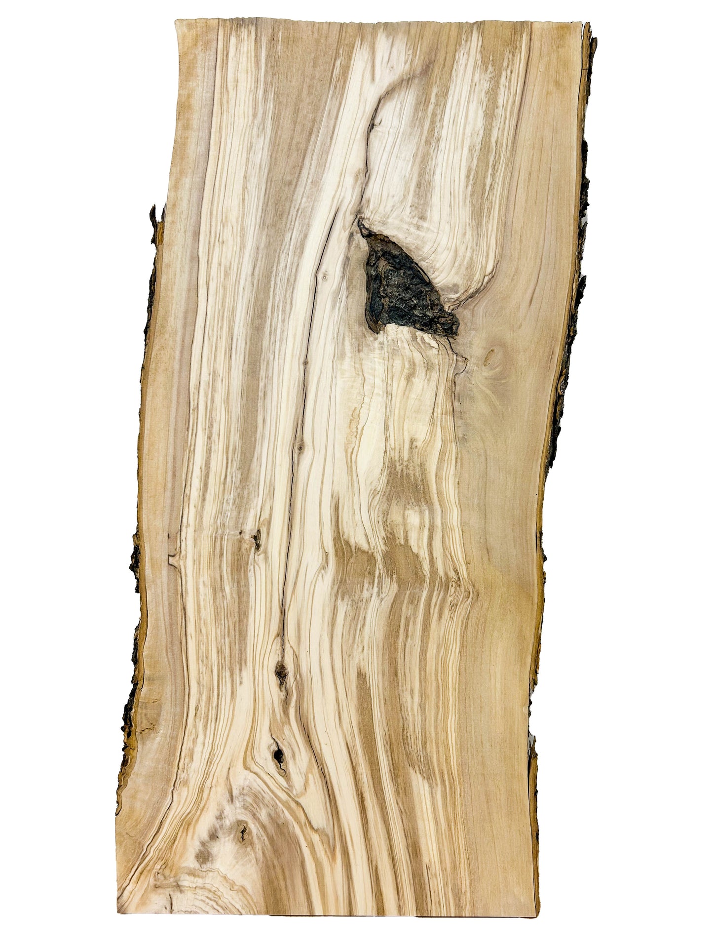 OLIVEWOOD: Italian Live Edge Figured, Cutting Boards 24"x 10.5-11.5"x 7/8" - WE706