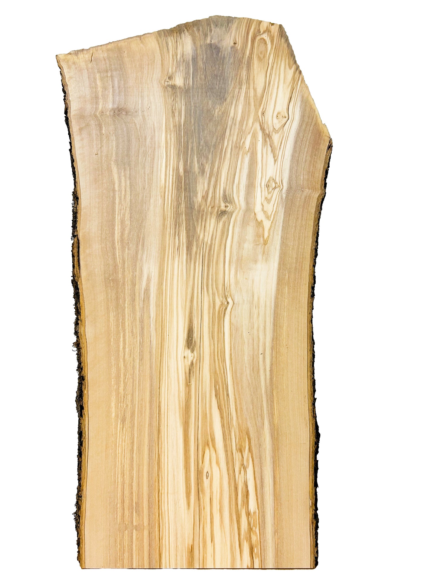 OLIVEWOOD: Italian Live Edge Figured, Cutting Boards 24"x 10-11"x 7/8" - WE707