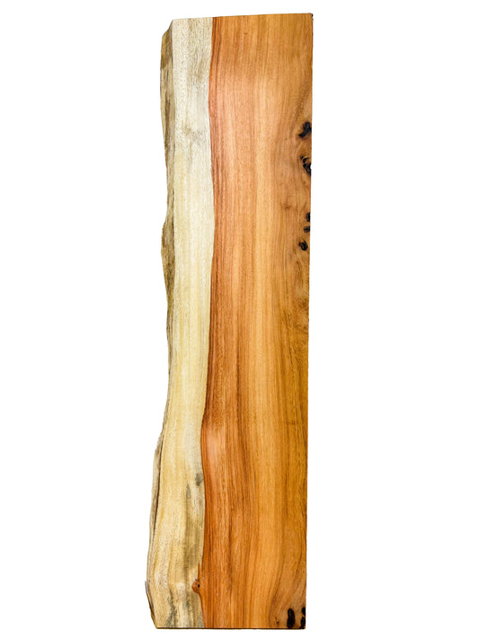 Canary, Red/Macacauba 6/4 Live Edge Slabs - 32"x 8" x 1.5" - WE712
