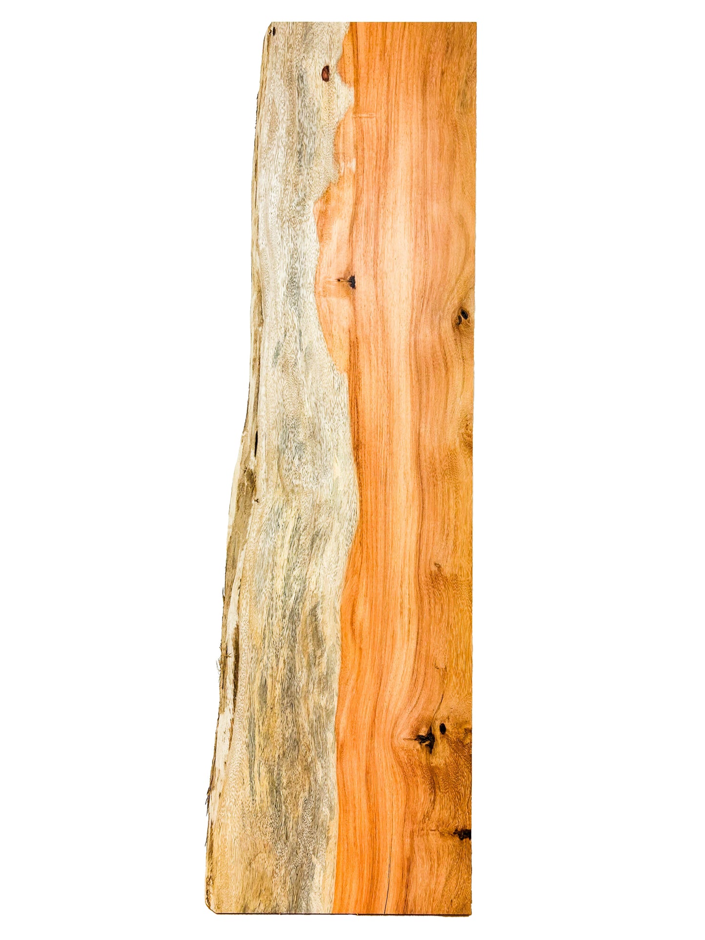 Canary, Red/Macacauba 6/4 Live Edge Slabs - 36"x 9-10.5" x 1.5" - WE714