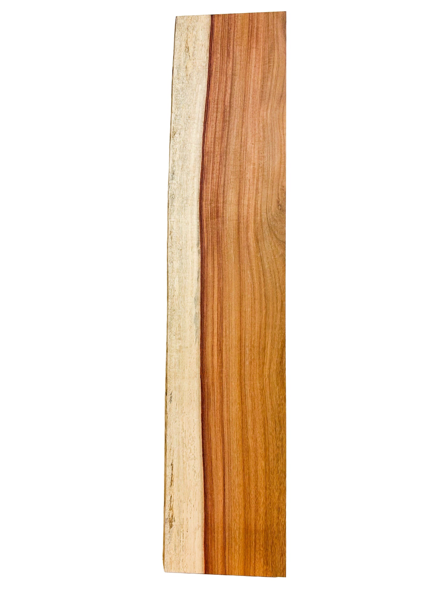 Canary, Red/Macacauba 5/4 Live Edge Slabs - 36"x 7.25-8.25" x 1-1/8" - WE740