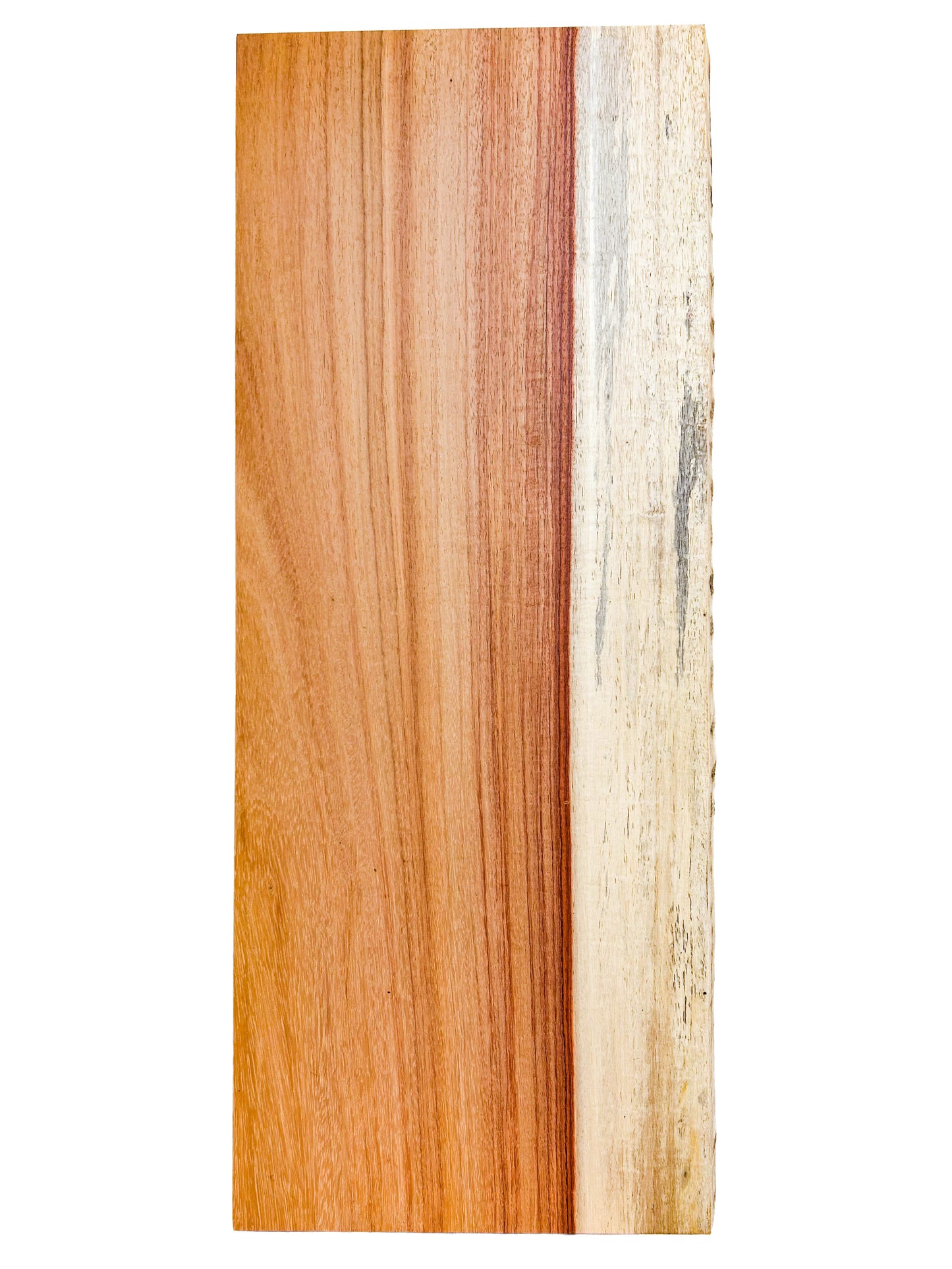 Canary, Red/Macacauba 5/4 Live Edge Slabs - 24"x 9.75" x 1-1/8" - WE744