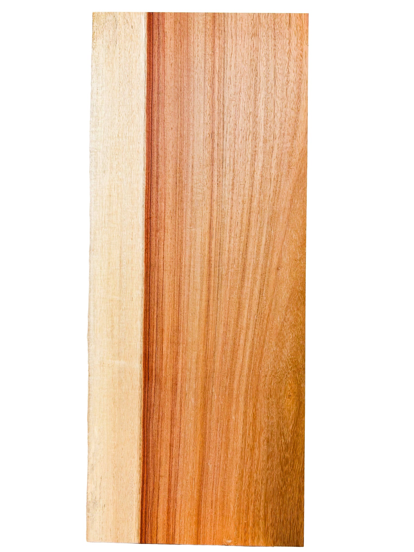 Canary, Red/Macacauba 5/4 Live Edge Slabs - 24"x 9.75" x 1-1/8" - WE744