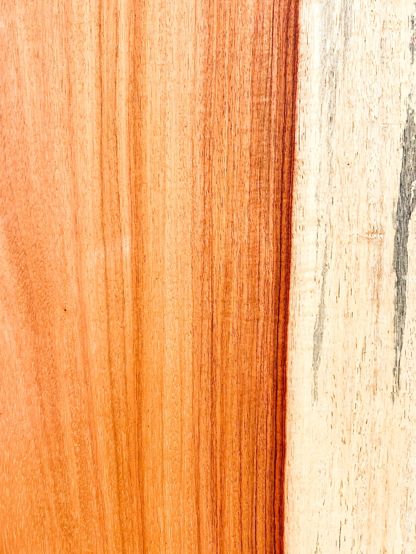 Canary, Red/Macacauba 5/4 Live Edge Slabs - 24"x 9.75" x 1-1/8" - WE744