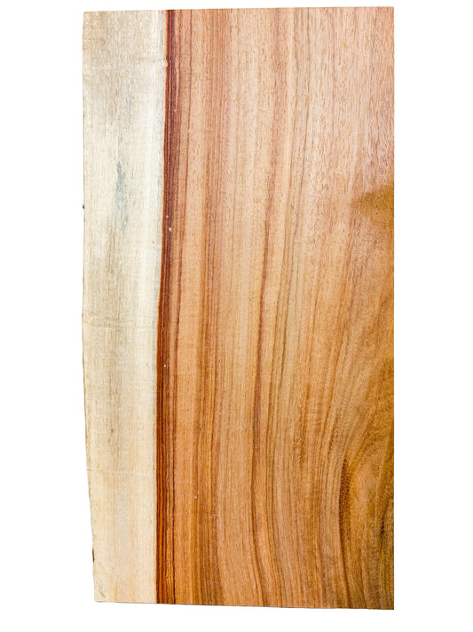 Canary, Red/Macacauba 5/4 Live Edge Slabs - 18"x 9.75" x 1-1/8" - WE745