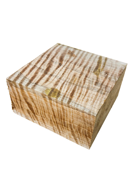 Pyinma, Highly figured Bowl Blank- 4.5" x 4.5" x 2.25" - WE768