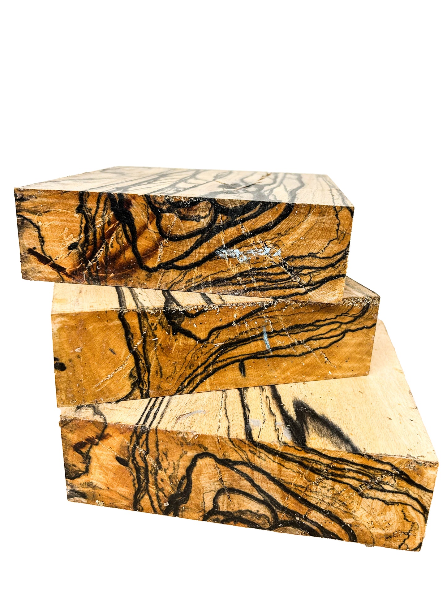 Ebony, Black & White/Pale Moon Striking Bowl Blank - 6.5" x 6.5" x 1-7/8" WE799