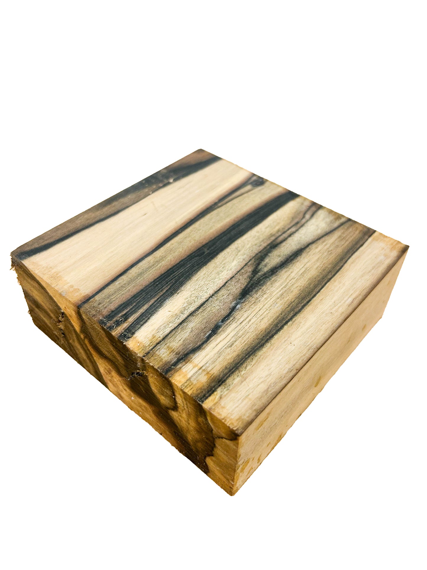 Ebony, Black & White/Pale Moon Striking Bowl Blank - 4.5" x 4.25" x 1-5/8" WE801