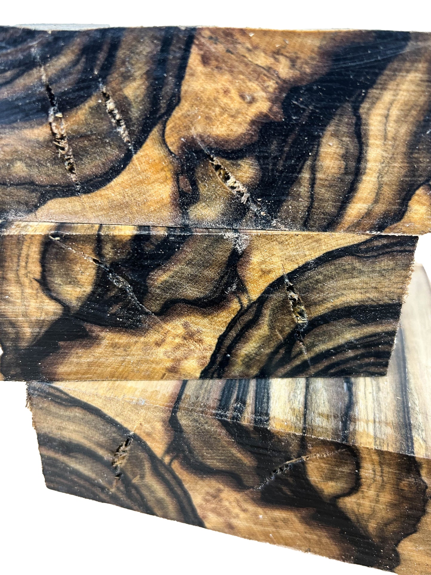 Ebony, Black & White/Pale Moon Striking Bowl Blank - 4.5" x 4.25" x 1-5/8" WE801