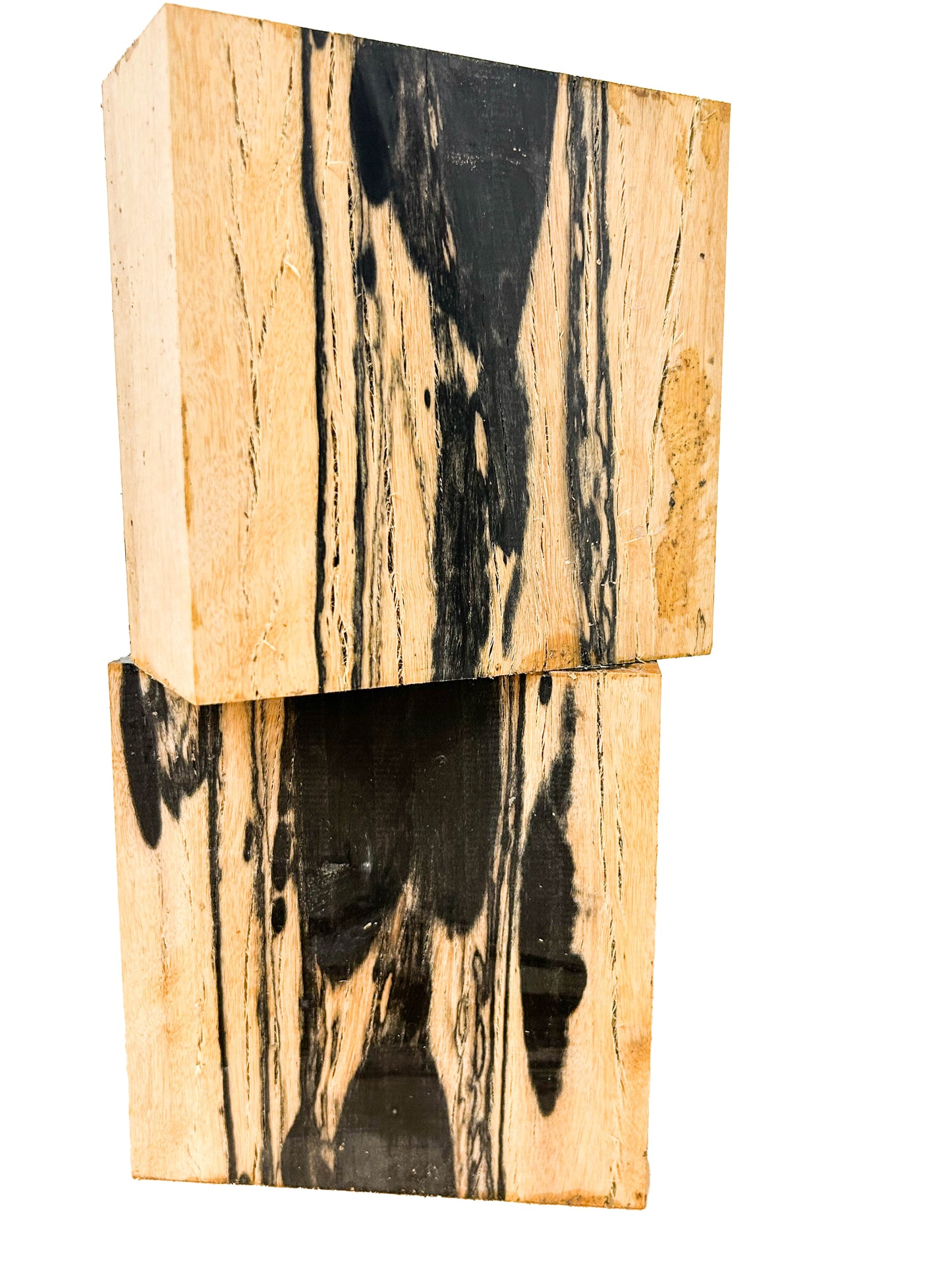 Ebony, Black & White/Pale Moon Striking Bowl Blank - 4.75" x 4.75" x 2" WE804