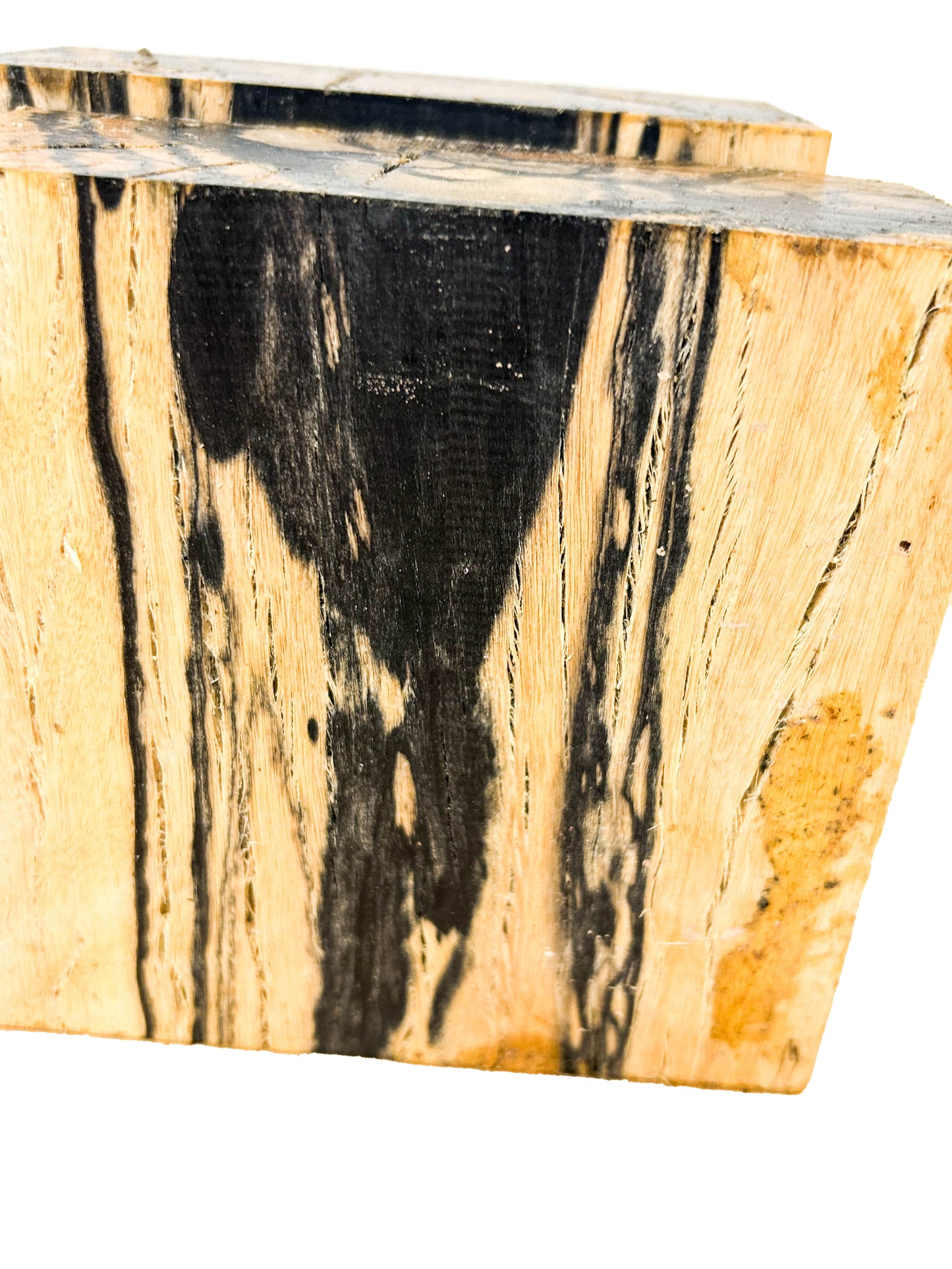 Ebony, Black & White/Pale Moon Striking Bowl Blank - 4.75" x 4.75" x 2" WE804