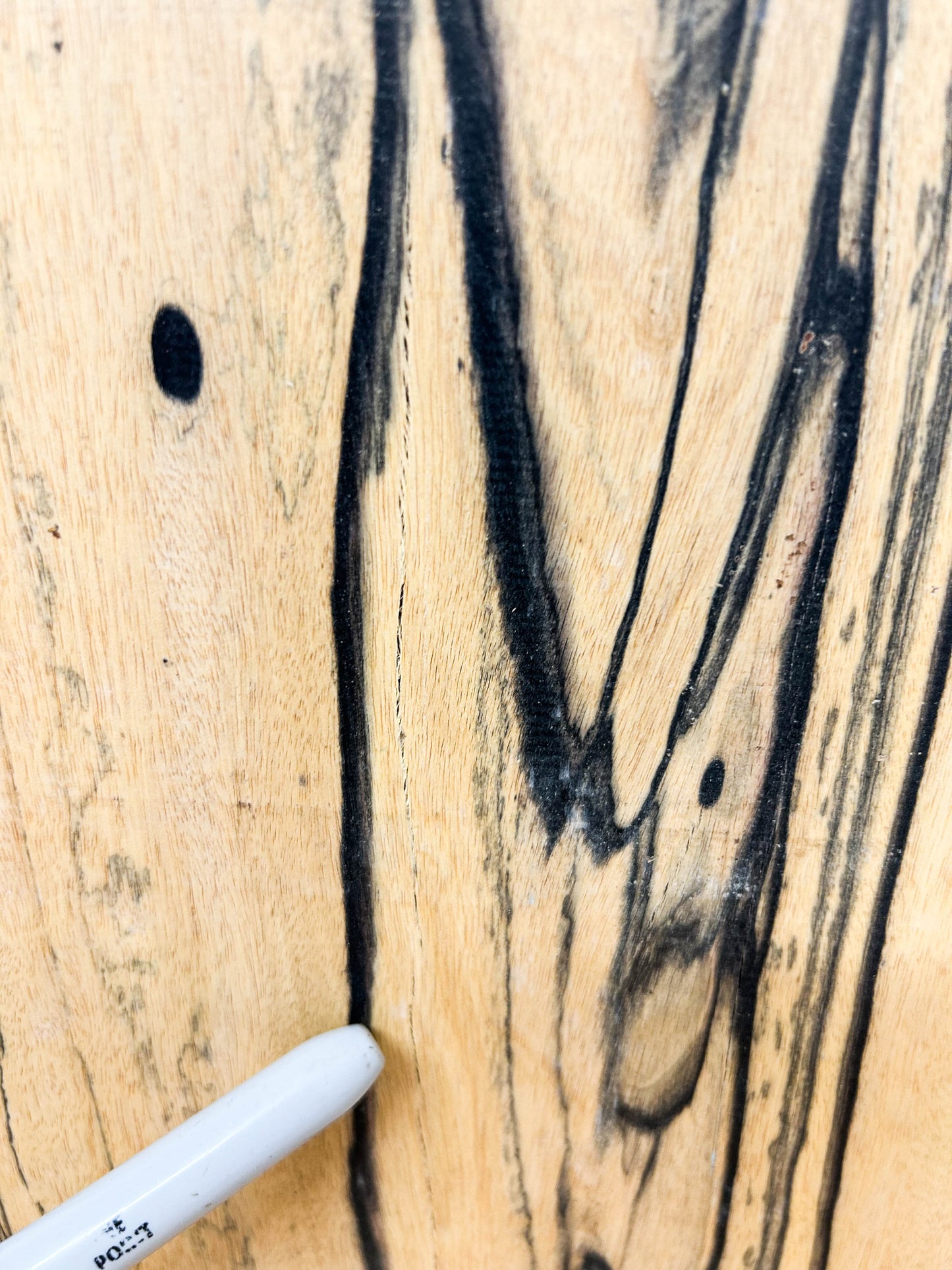 Ebony, Black & White/Pale Moon Striking lumber - 12" x 6.5" x 2" WE811