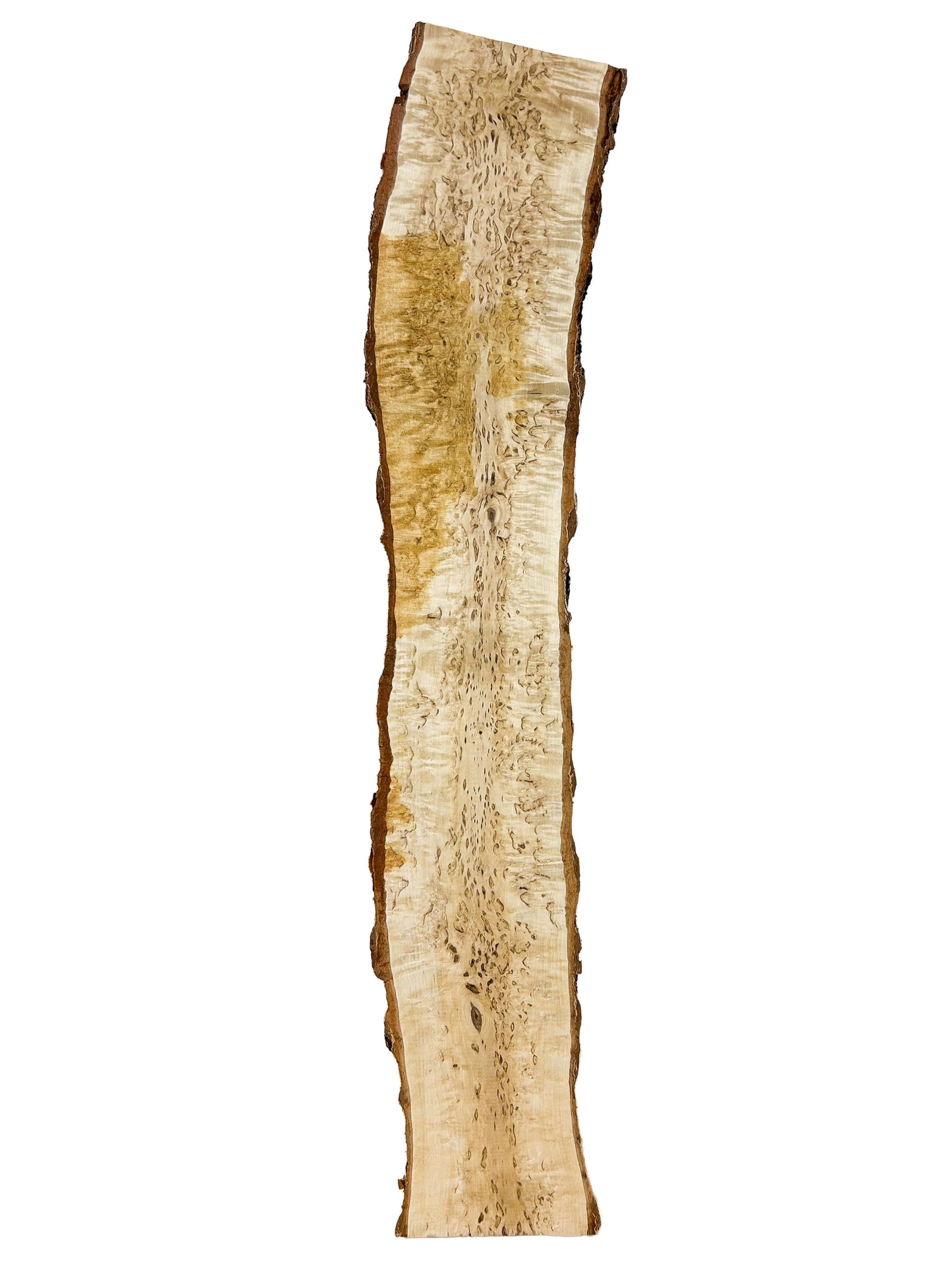 Birch, Masur/Karelian Live Edge- 33" x 5-6.25" x 1.75" WE817