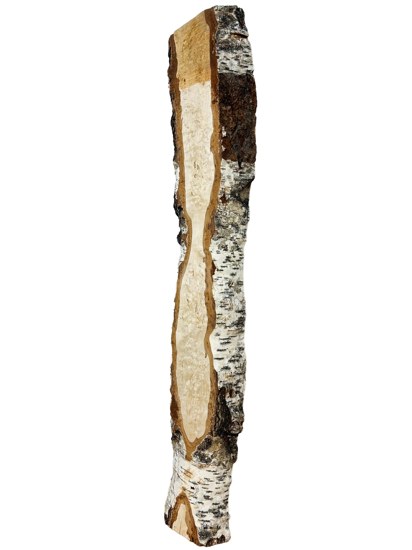 Birch, Masur/Karelian Live Edge- 33" x 5-6.25" x 1.75" WE817