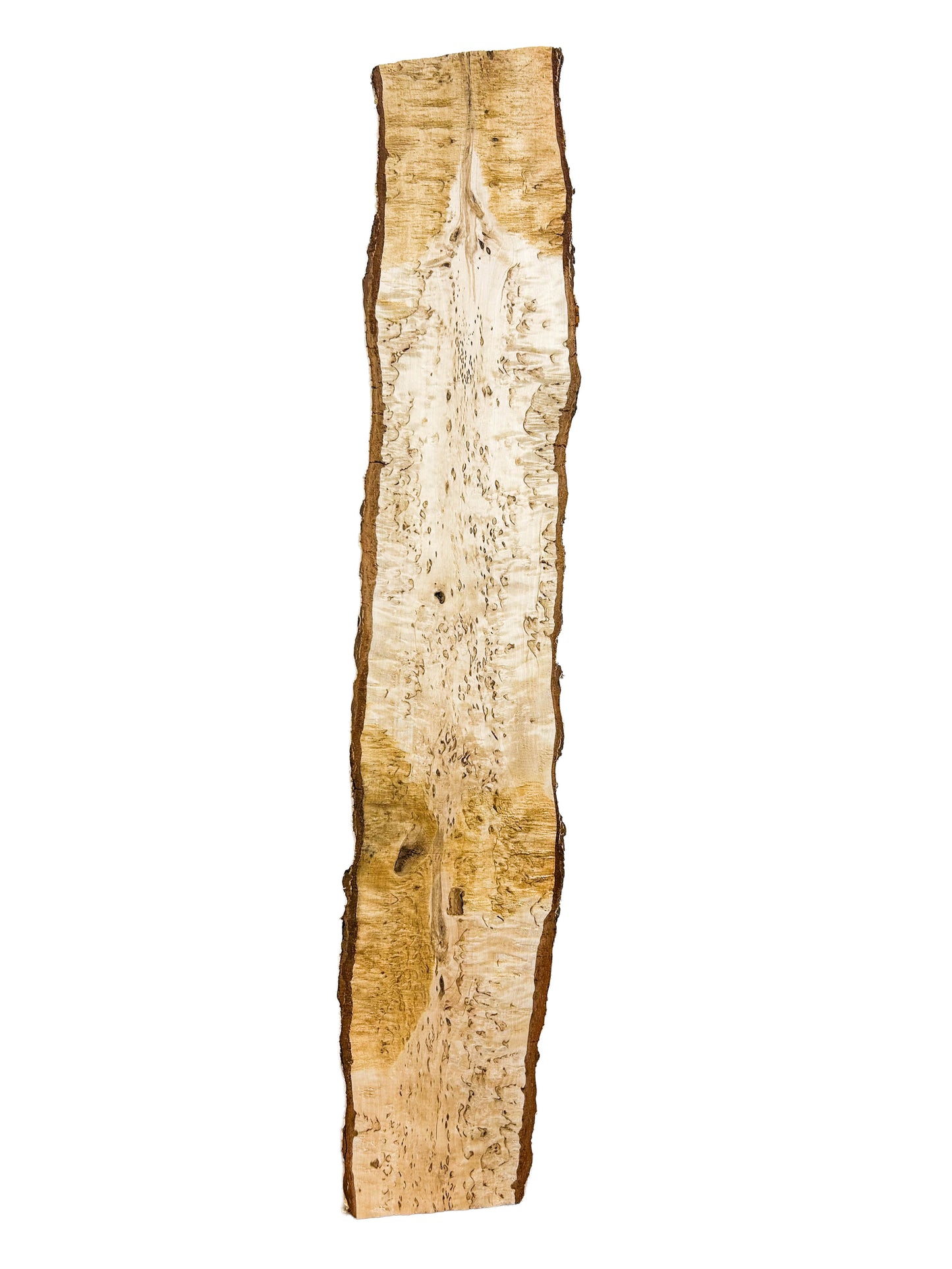 Birch, Masur/Karelian Live Edge- 34" x 5-6.5" x 1.75" WE859