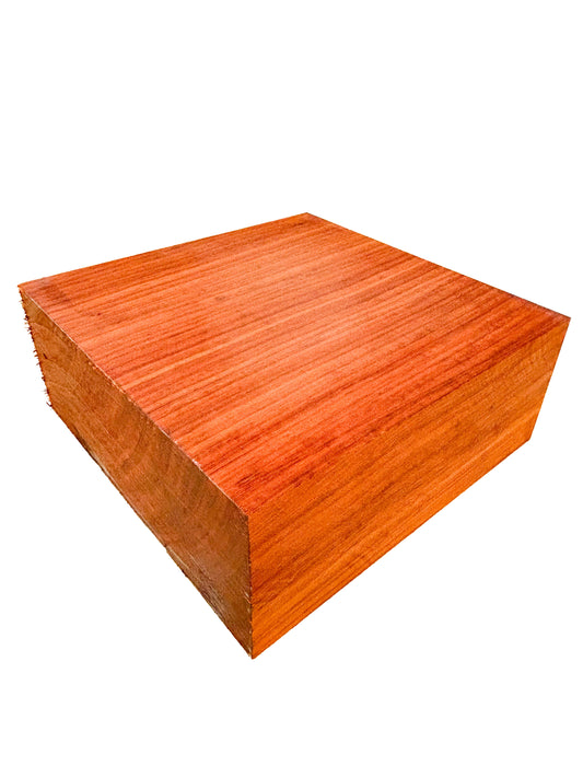 Padauk, African 12/4 Vibrant Bowl Blanks - 4" x 4" x 2-7/8" WE910